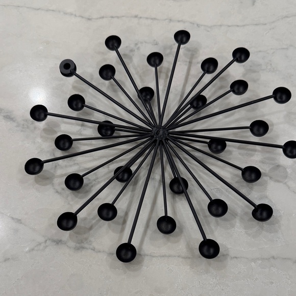 Black Starburst Wall Decor - Picture 2 of 3